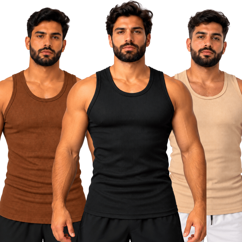 Kit Regata Masculina Canelada Academia Estilo Slim Fit Confortável