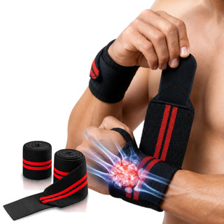 Par Munhequeira Profissional Tomovi Musculação Crossfit Lpo Protetor Punho Velcro