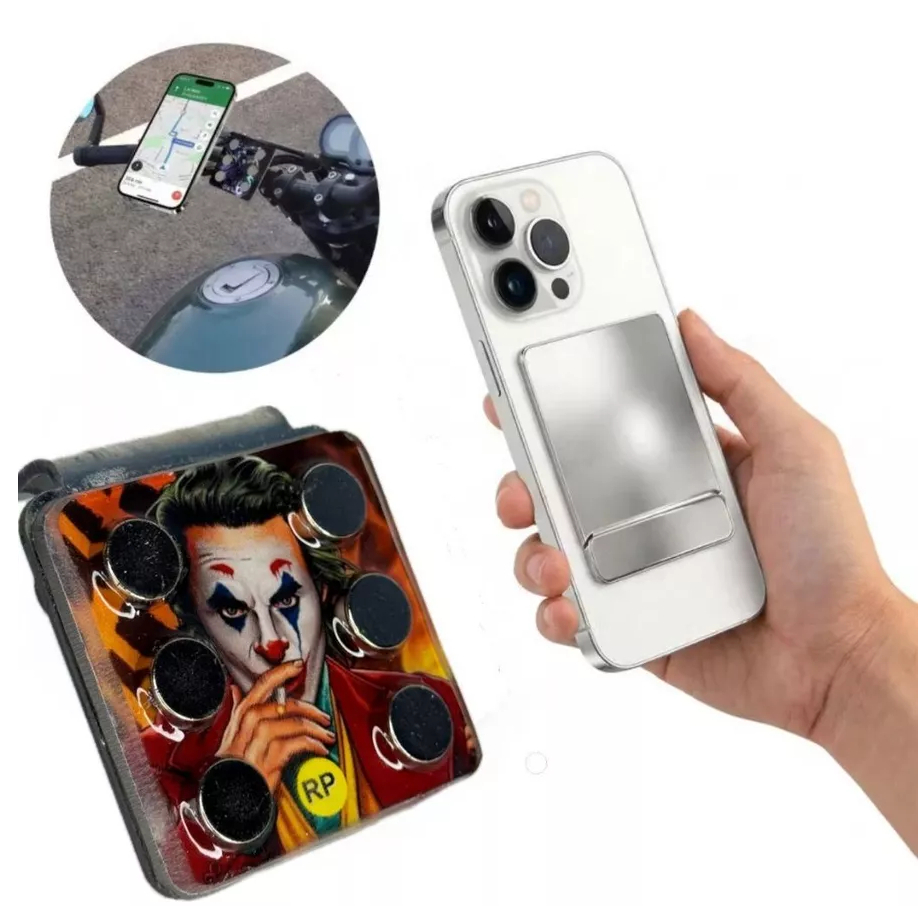 Suporte Celular Magnético 6 Imãs Para Moto Forte Seguro