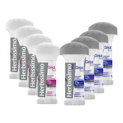 Kit Desodorante Twist Antitranspirante Herbíssimo Clinical Rosa + Men 45G (8 unidades)
