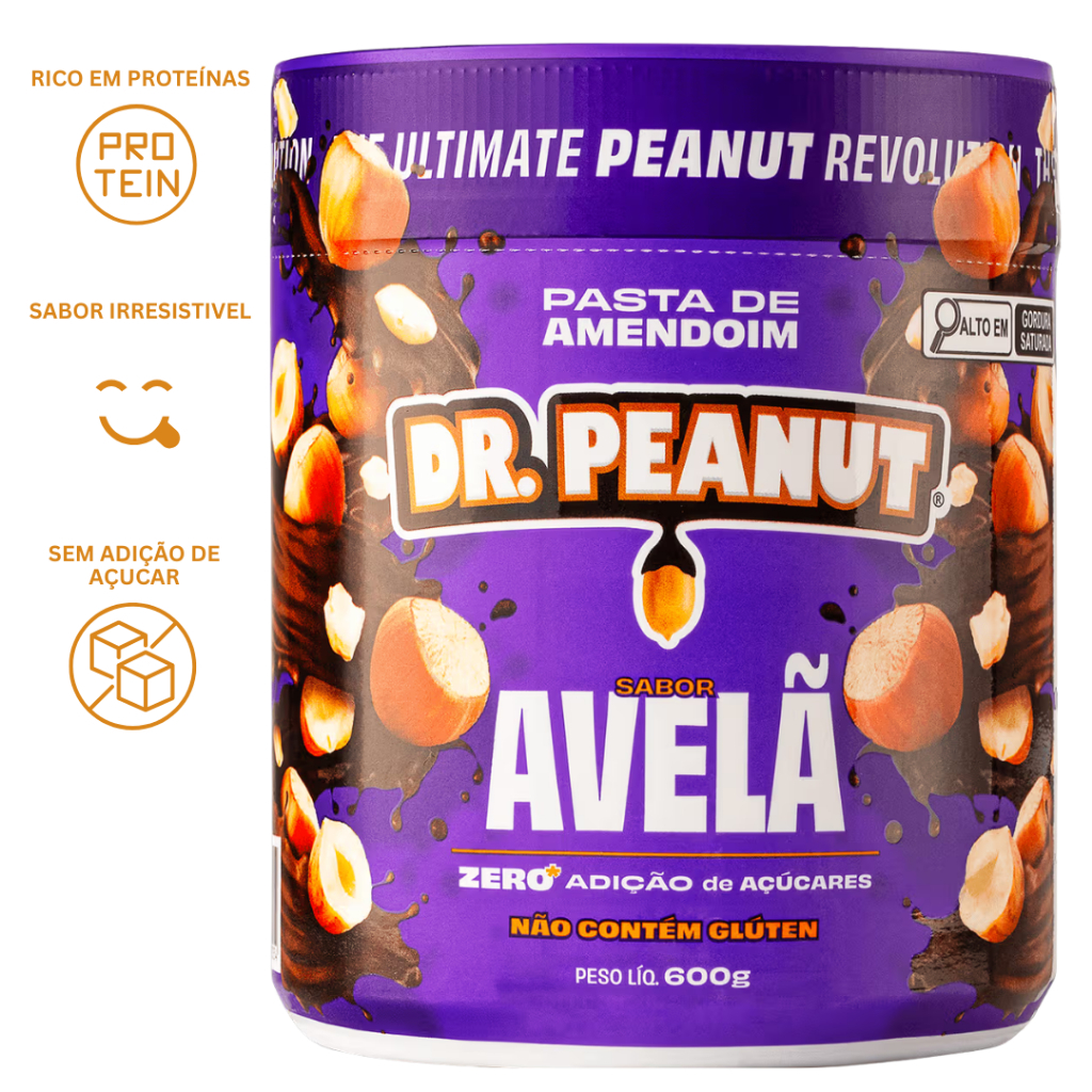 PASTA DE AMENDOIM 600G - DR. PEANUT