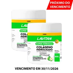 Kit 2 Lavitan Colágeno Verisol Maçã Verde 300g