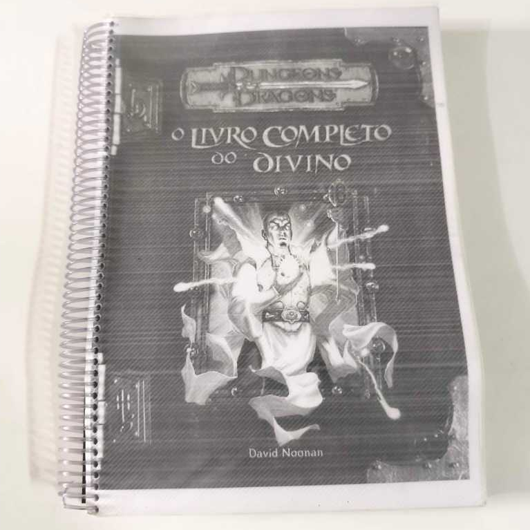 Livro RPG Dungeons & Dragons O Livro Completo Do Divino 9 xerox