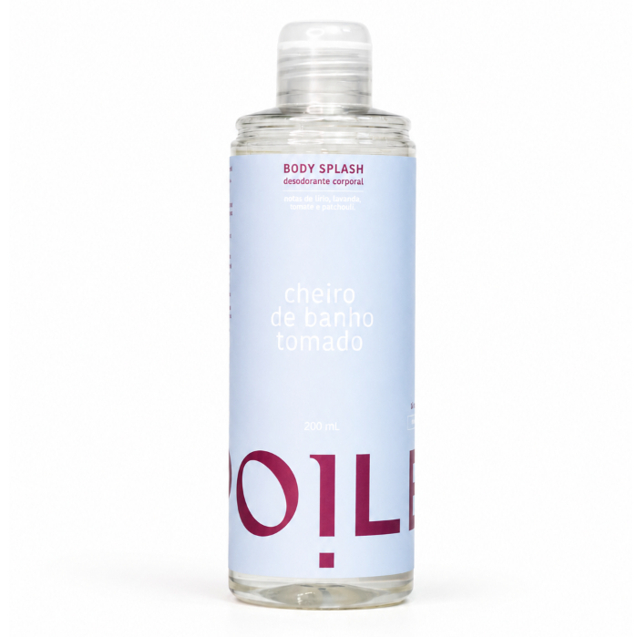 Refil Body Splash Cheiro de Banho Tomado 200ml Spoiler Feminino Fragrância Corporal Fresca Dia