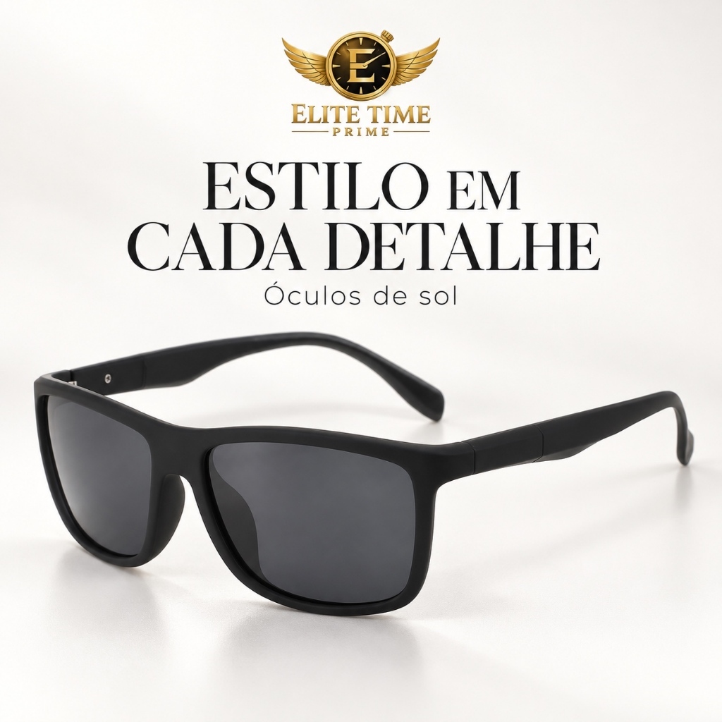 Óculos de Sol Retrô Unissex Quadrado Preto UV400 Armação de Acetato Vintage Masculino Feminino Praia Verão Dirigir