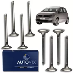 Kit Jogo Válvula Escape E Admissão Para Gol G5 Fox Voyage 1.0 8v Ea111