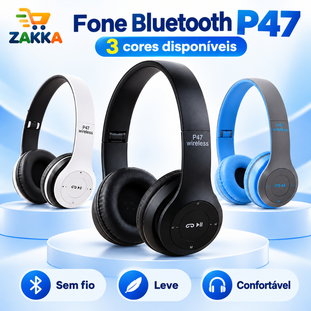 P9 Air Bluetooth Music Fone de Ouvido Estéreo sem Fio com Microfone
