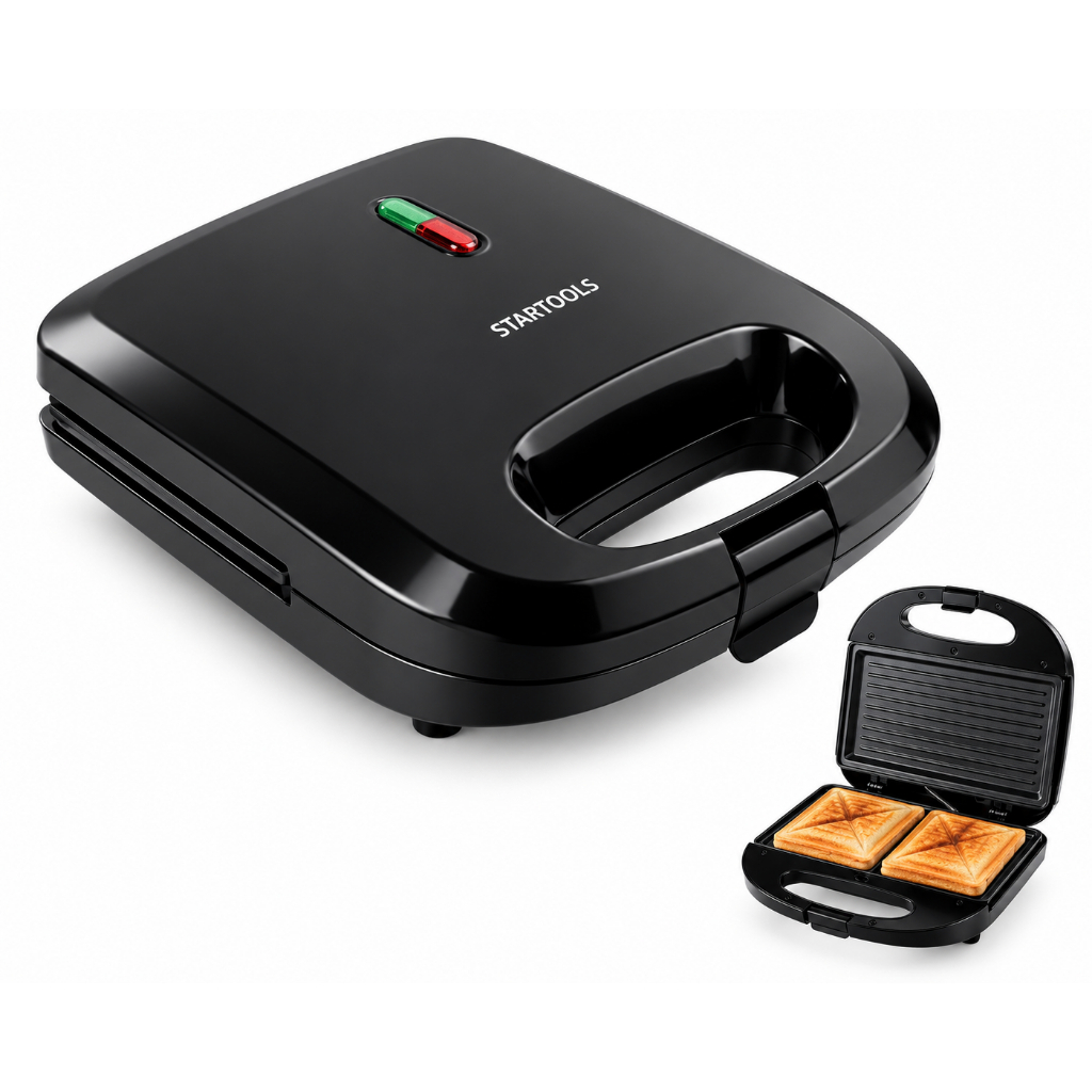 Sanduicheira Grill Elétrica Antiaderente para Sanduíches e Torradas 750W 127V