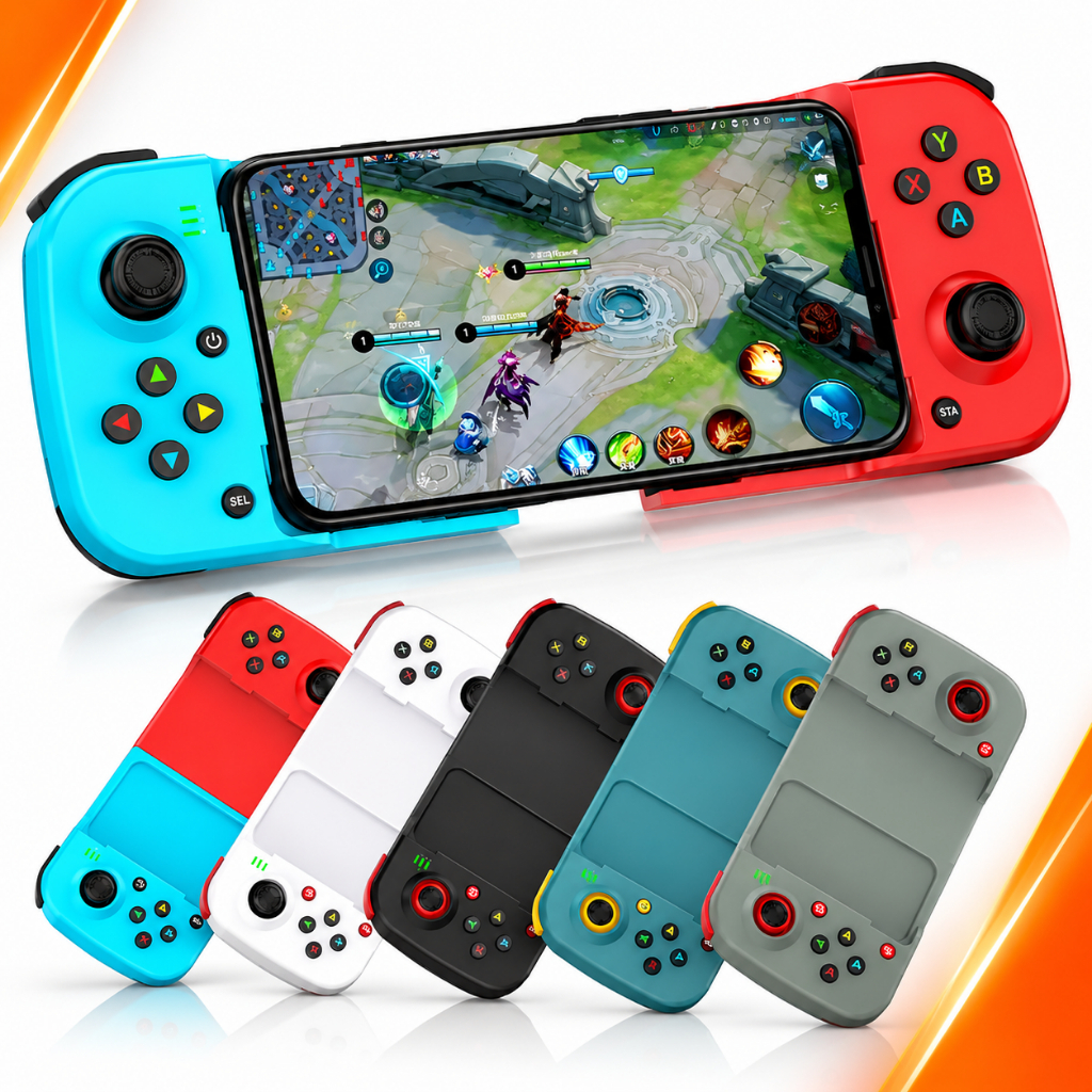 Telescópico Ajustável D3 Controle De gamepad bluetooth Sem Fio Conexão para ios Android PUBG