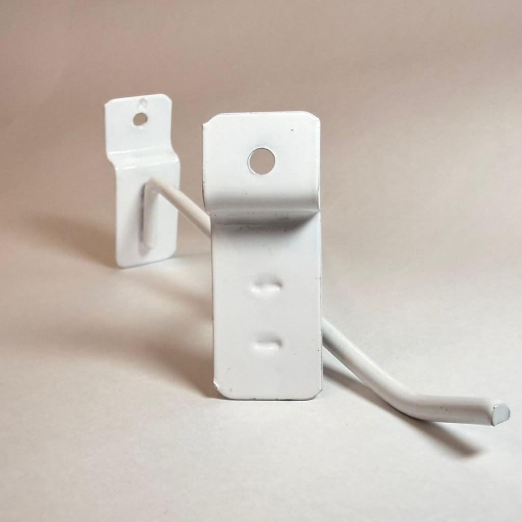 Gancho Painel Canaletado 15cm Com 30 Unidades Branco ou Preto