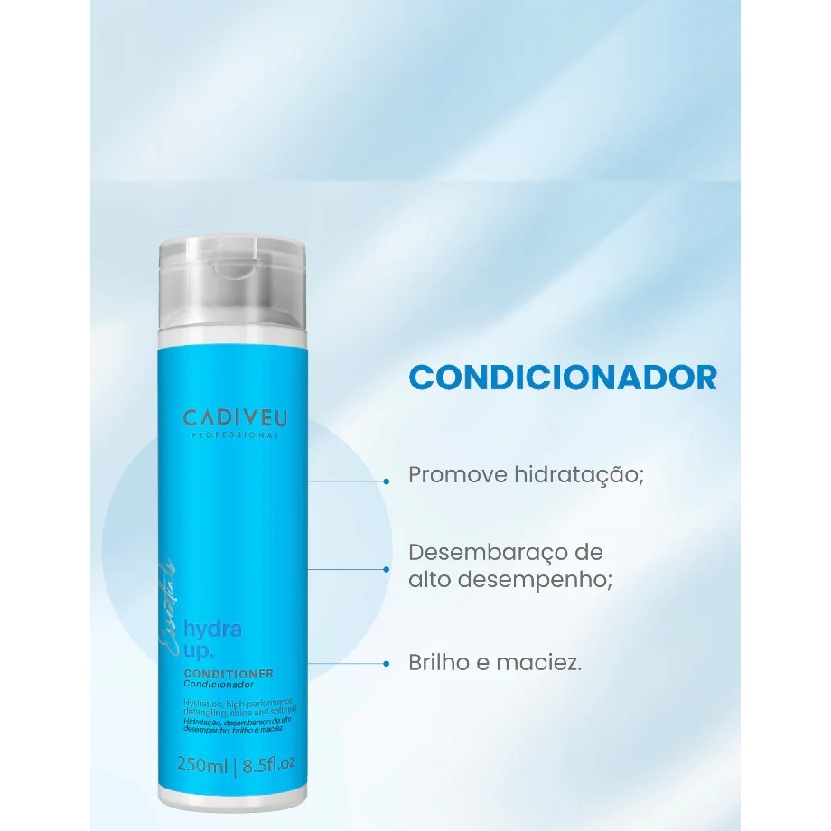 Cadiveu Kit Hydra Up Sh. 300ml Cond. 300ml Leav. 120ml Másc. 200ml · foto 2