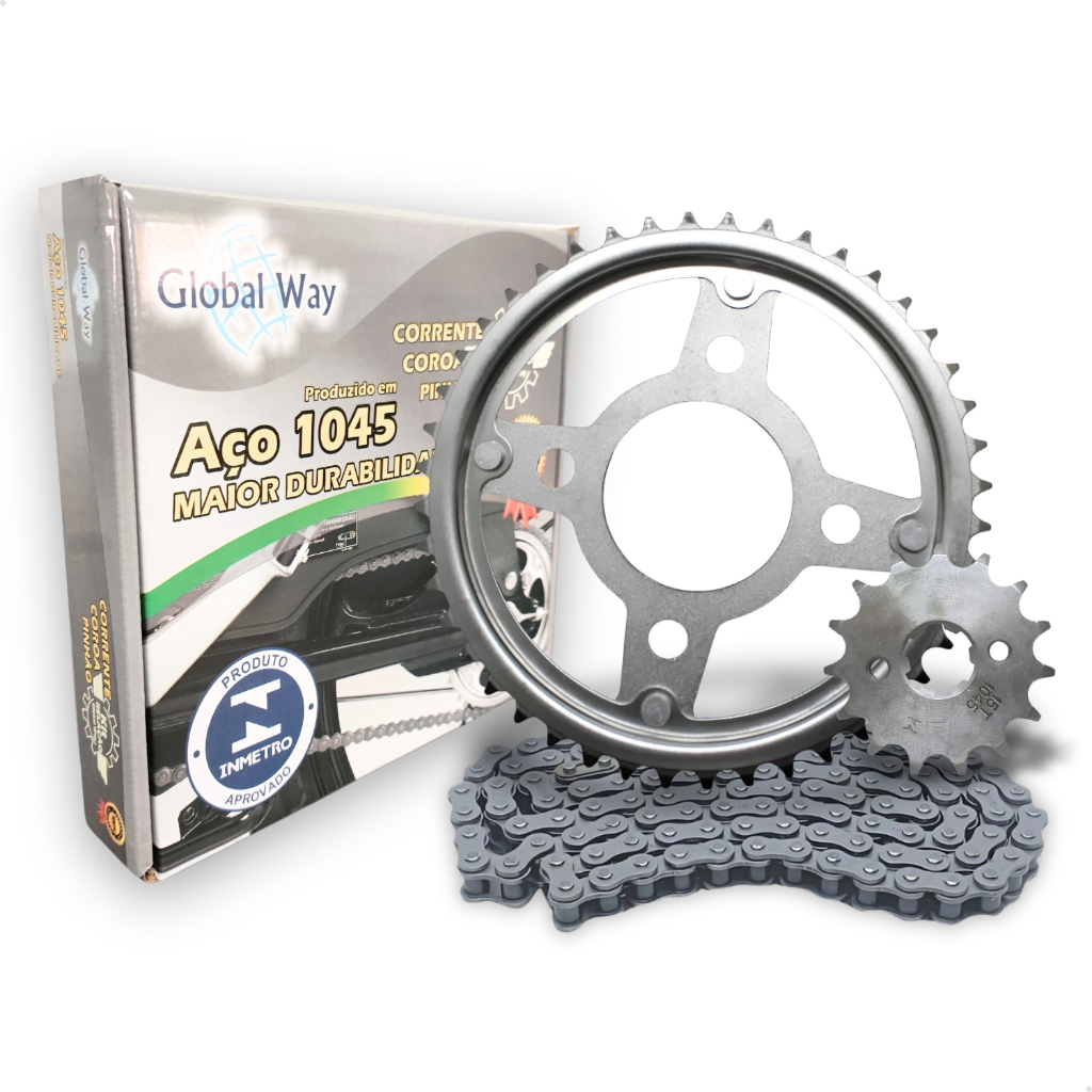 Kit Relação Titan Fan Cargo 160 Start Cg 44t 15t Aço 1045 em Oferta na Shopee