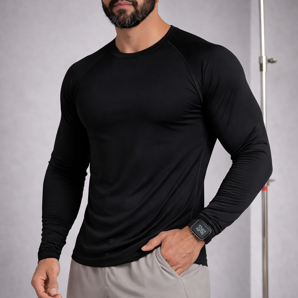 Camisa Segunda Pele Proteção Solar Uv Térmica Fitness Esportiva Manga longa em Oferta na Shopee