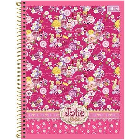 Caderno Espiral Jolie Classic 200 Folhas - Tilibra  capa sortida