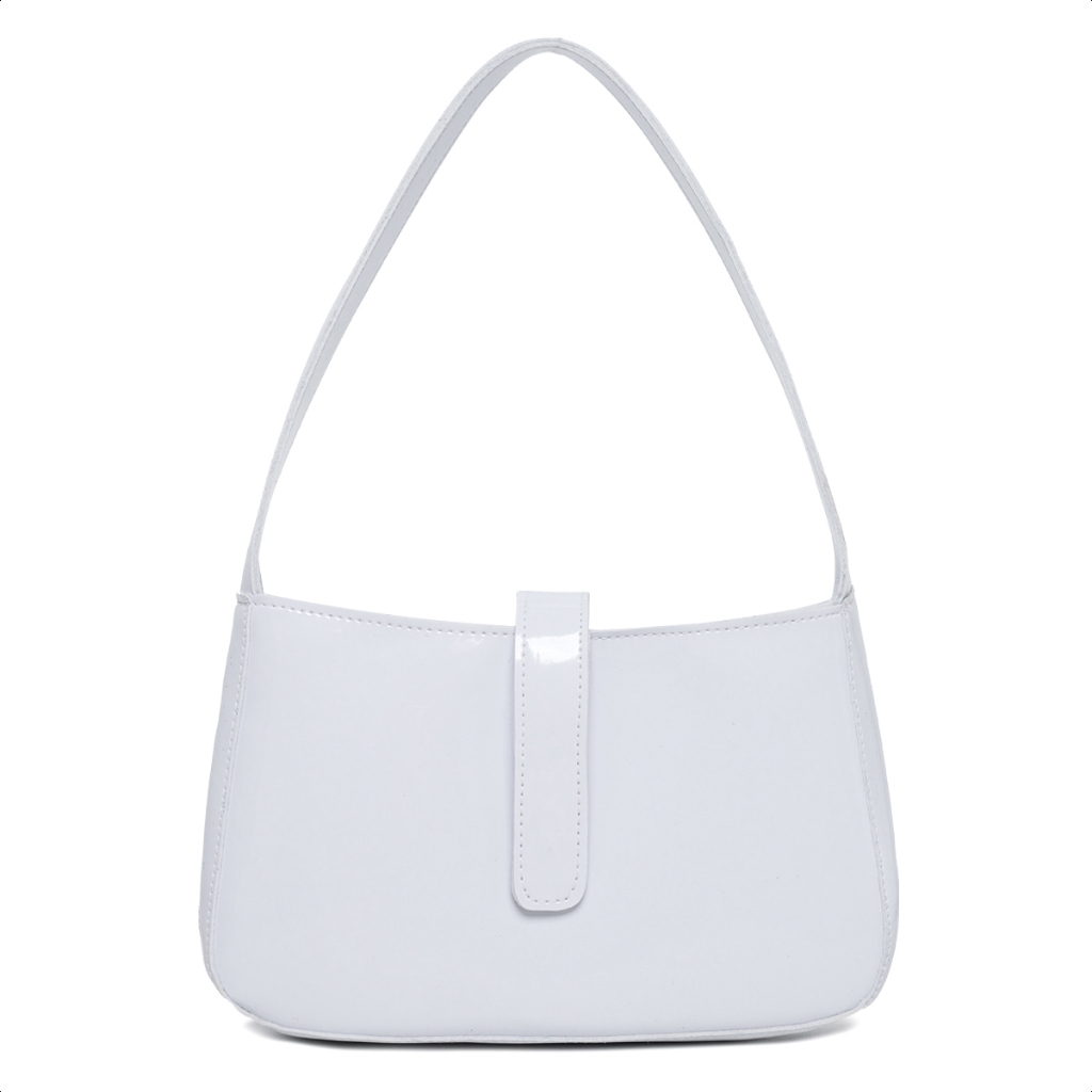 Bolsa Feminina Baguete Tote Luxo De Ombro Verniz em Oferta na Shopee