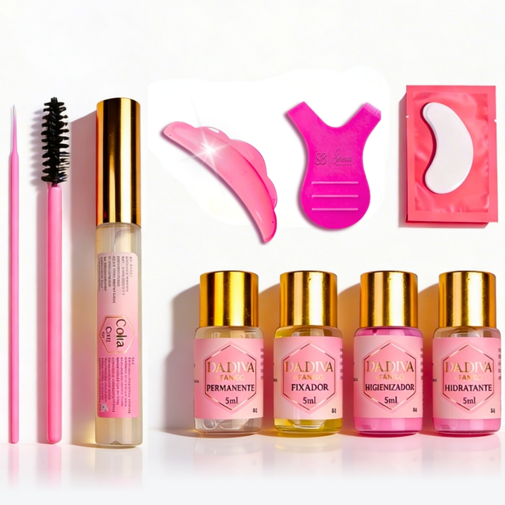 Kit Lash Lifting Da Diva Permanente de Cílios Profissional Completo em Oferta na Shopee