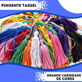 Pingente De Seda Tassel - 7.0 cm - Pacote com 10 / 50 / 100 unidades - Enfeite Decoração Casamento em Oferta na Shopee