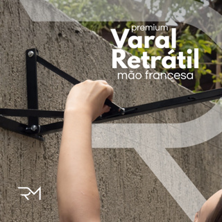 VARAL RETRATIL DE PAREDE MURO MÃO FRANCESA em Oferta na Shopee