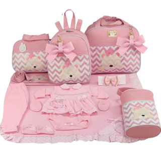 Kit Bolsa Maternidade Borboleta  Menina Várias Cores + Saida de Maternidade em Oferta na Shopee