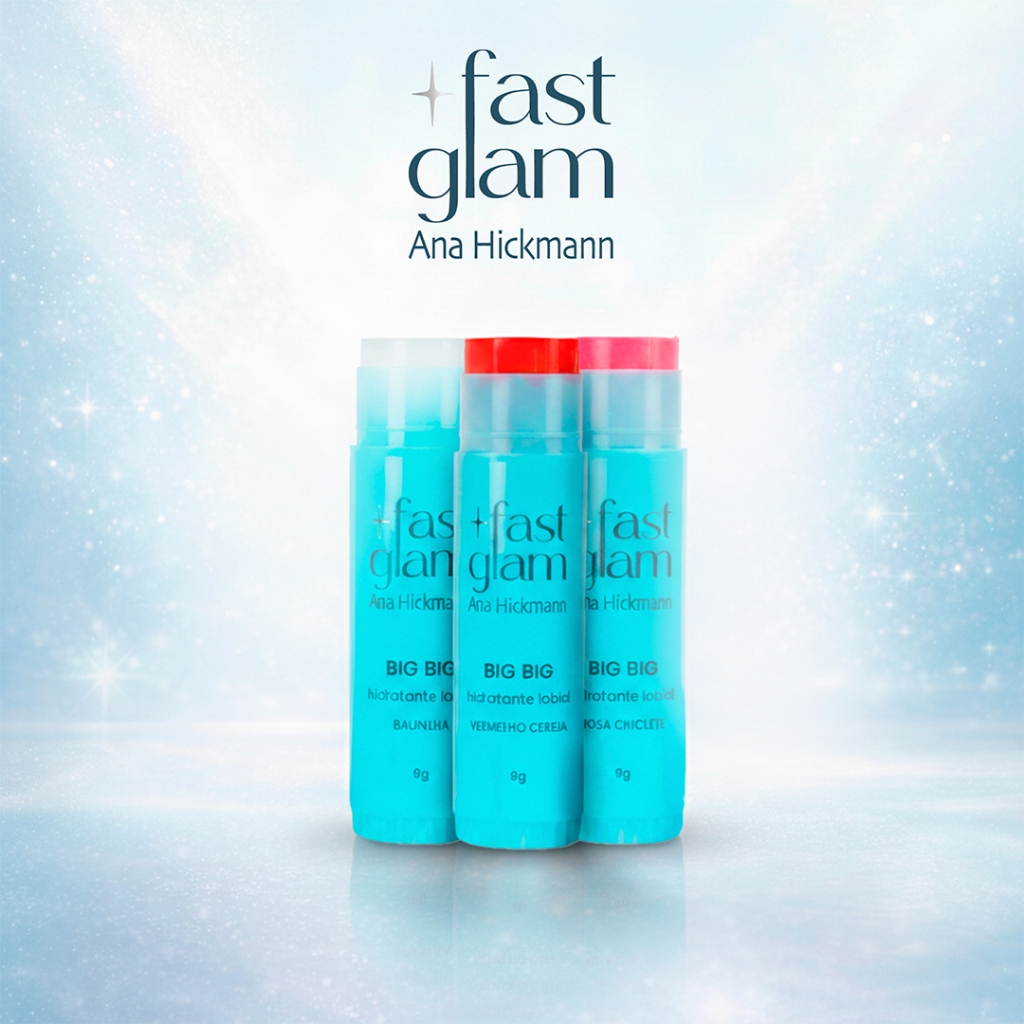Hidratante Labial Big Big Lip Balm Fast Glam Ana Hickmann em Oferta na Shopee