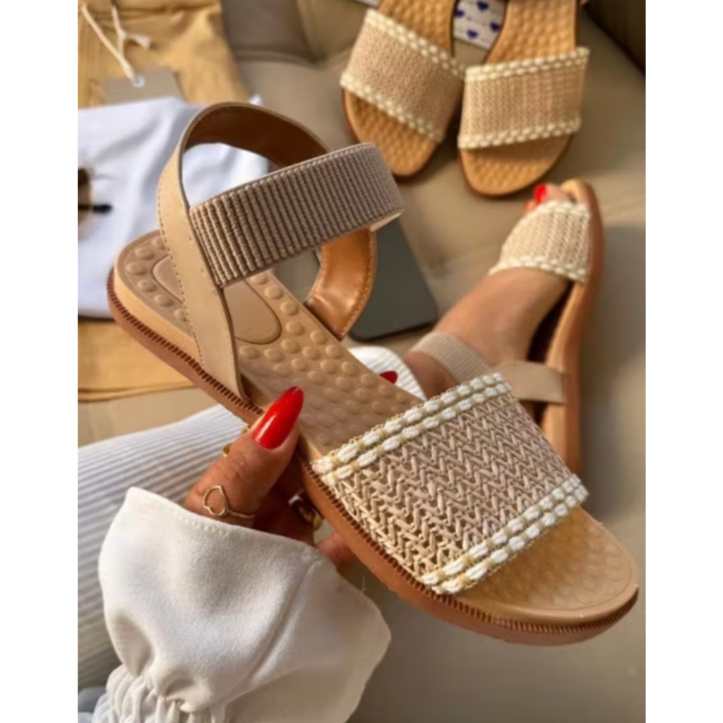 Sandália Feminina ortopédica calce fácil Promoção Mês do Consumidor 42% OFF