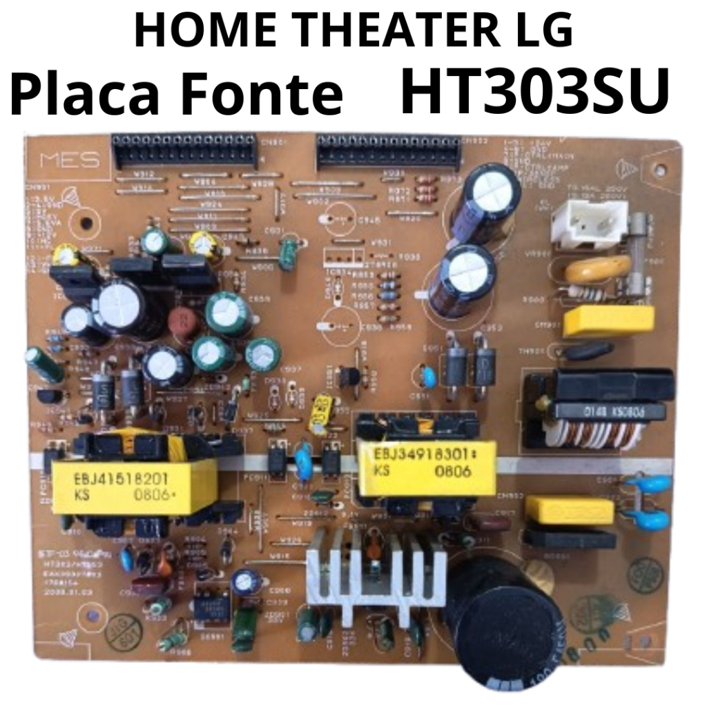 3190 Placa Fonte para Home Theater LG Modelo: HT303SU