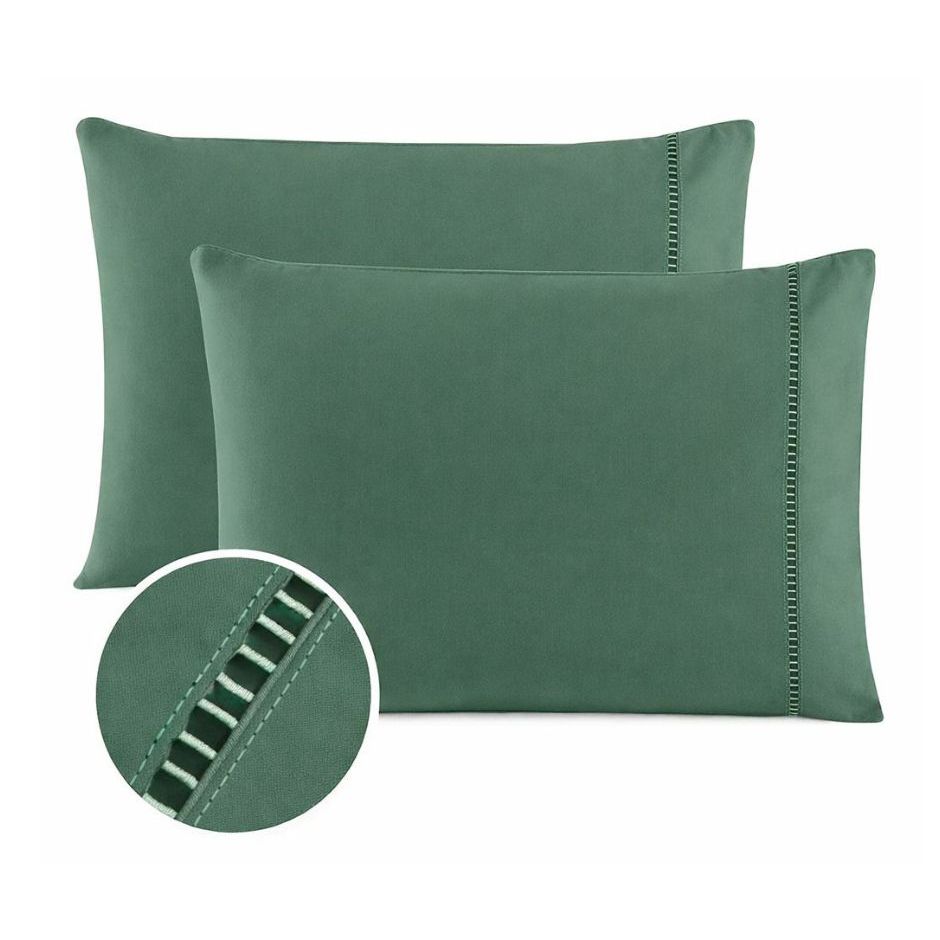 Fronha Micropercal 400 Fios Ponto Palito 70x50cm Toque Suave Par/Avulsa