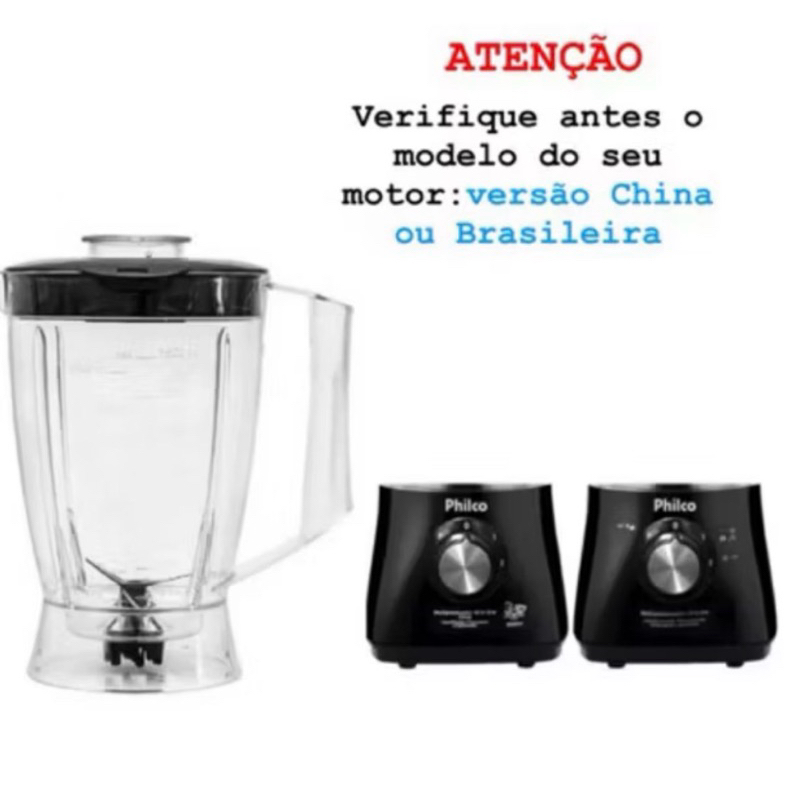 Copo de Liquidificador Serve para Philco All in One 2