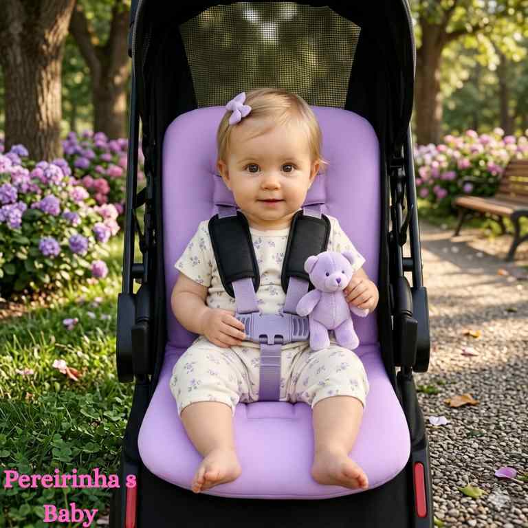 colchonete capa para carrinho acolchoado tamanho universal fofinha lisa e estampado em Oferta na Shopee