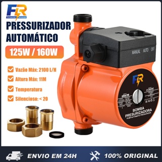 Bomba D’Água Pressurizadora Auto Silenciosa água Quente e Fria 125/160W 127v ou 220v Cobre/Ferro em Oferta na Shopee