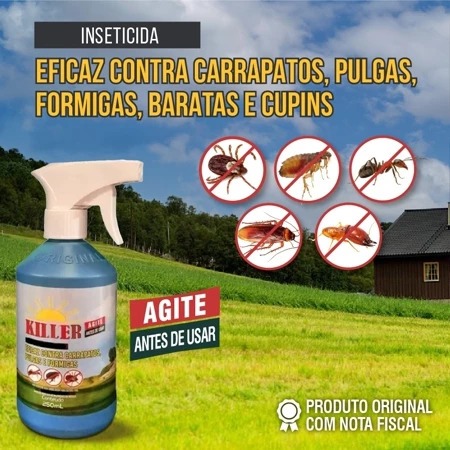 Spray Anti-Pulgas Killer Blue para Cães e Gatos | Elimina Pulgas, Carrapatos e Moscas – Ação Rápida em Oferta na Shopee