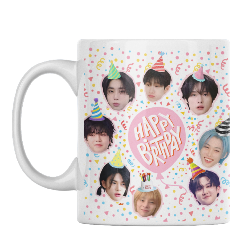 Caneca de Cerâmica Feliz Aniversário Happy Birthday Presente Fã Stray Kids em Oferta na Shopee