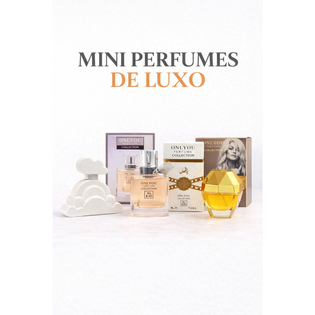 Kit com 2 Perfumes Importados 30ml Masculino e Feminino - Miniatura de Luxo (Fragrâncias Premium) em Oferta na Shopee