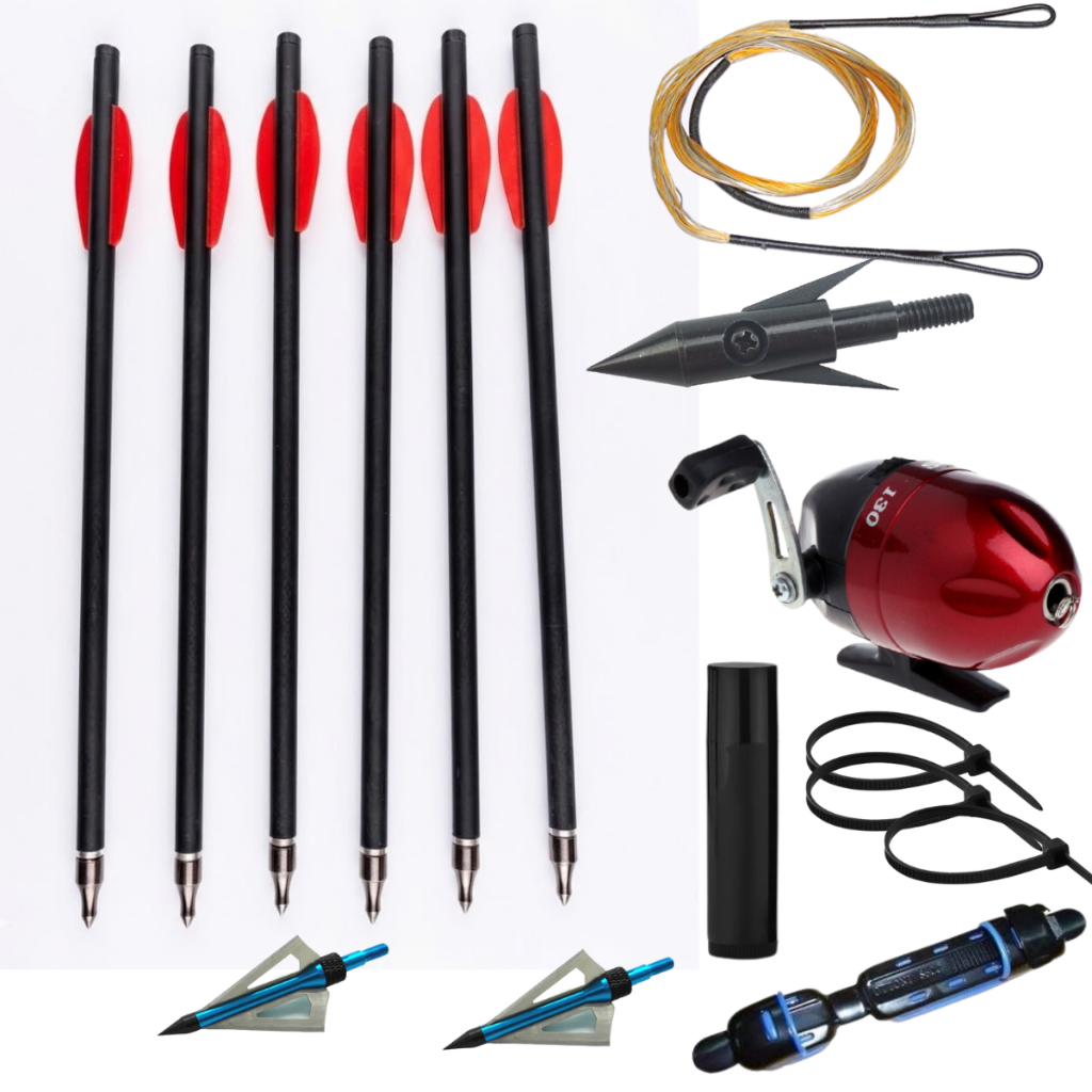 kit pesca corda balestra 80 libras carbono