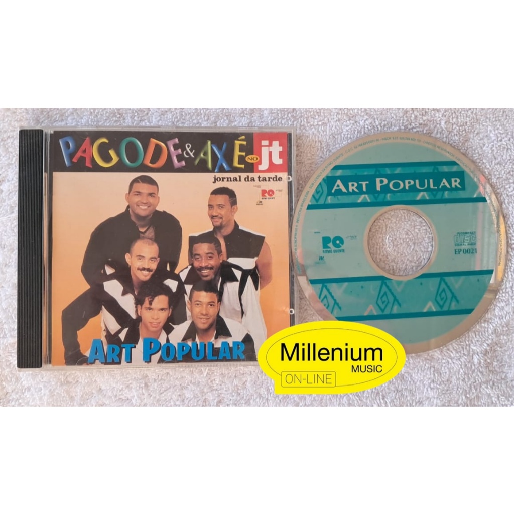 CD Art Popular O Canto Da Razão Série  Pagode & Axé No JT 1998 Orginal Gravadora Colecionador  Ótimo Estado