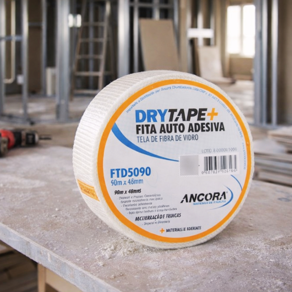 Fita Drywall Telada Autoadesiva 90 Metros x 48mm para Gesso e Isopor Original Ancora em Oferta na Shopee