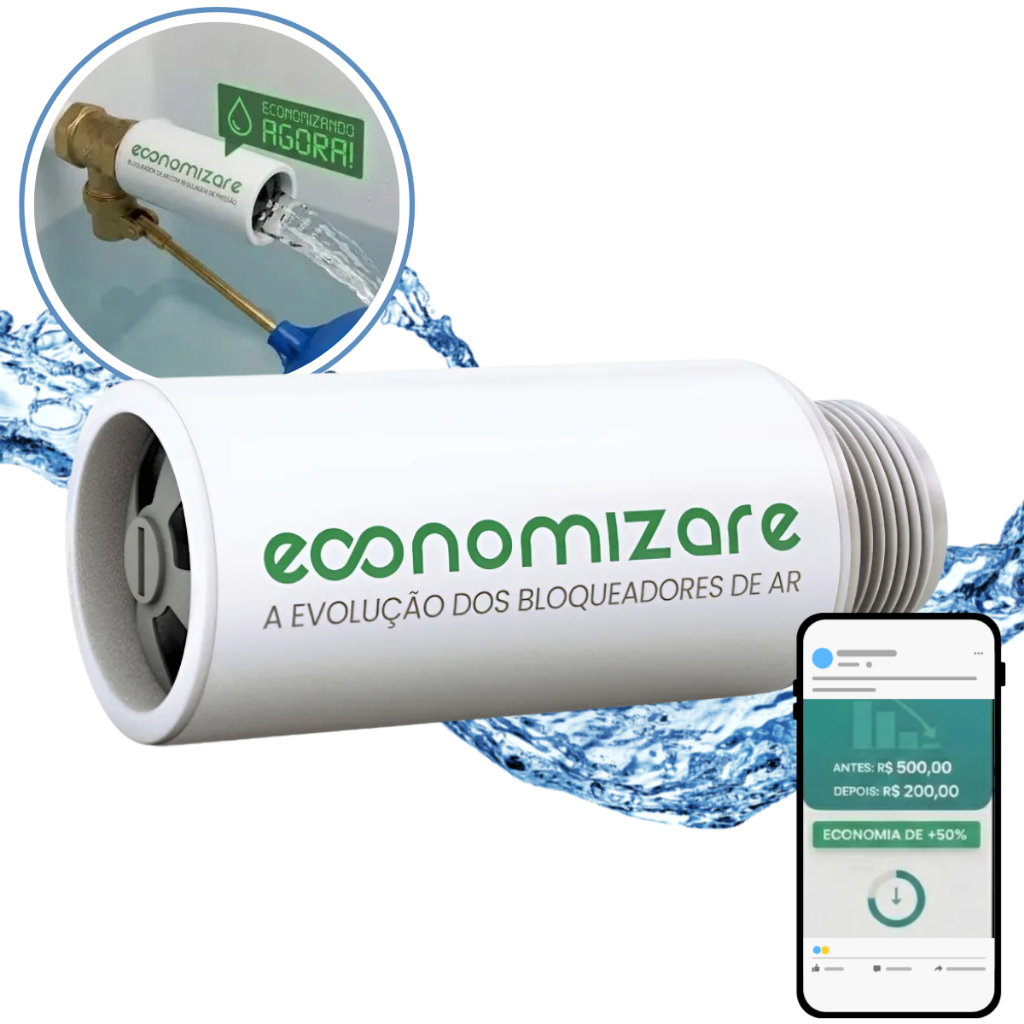 Bloqueador De Ar Redutor Conta Água Economizare Válvula - Economia