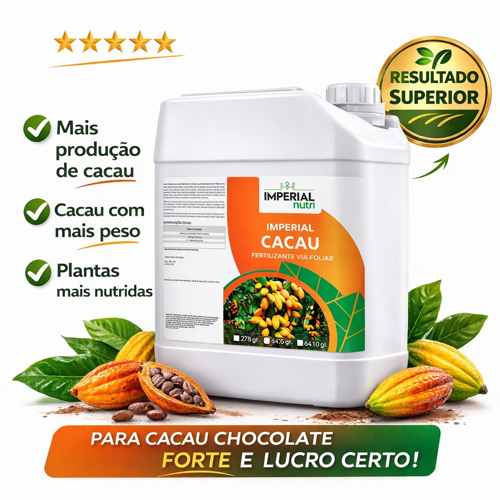 Adubo Foliar Para Cacau Completo 5 Litros Nutrição que Reflete na Produção é Imperial Nutri