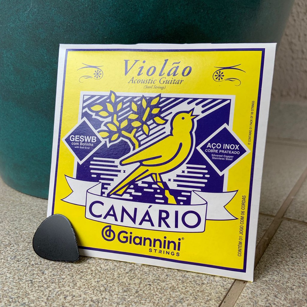 Imagem Melhor Cordas para Violão Aço Elétrico Giannini Canário com Bolinha Muito Barato Excelente Qualidade