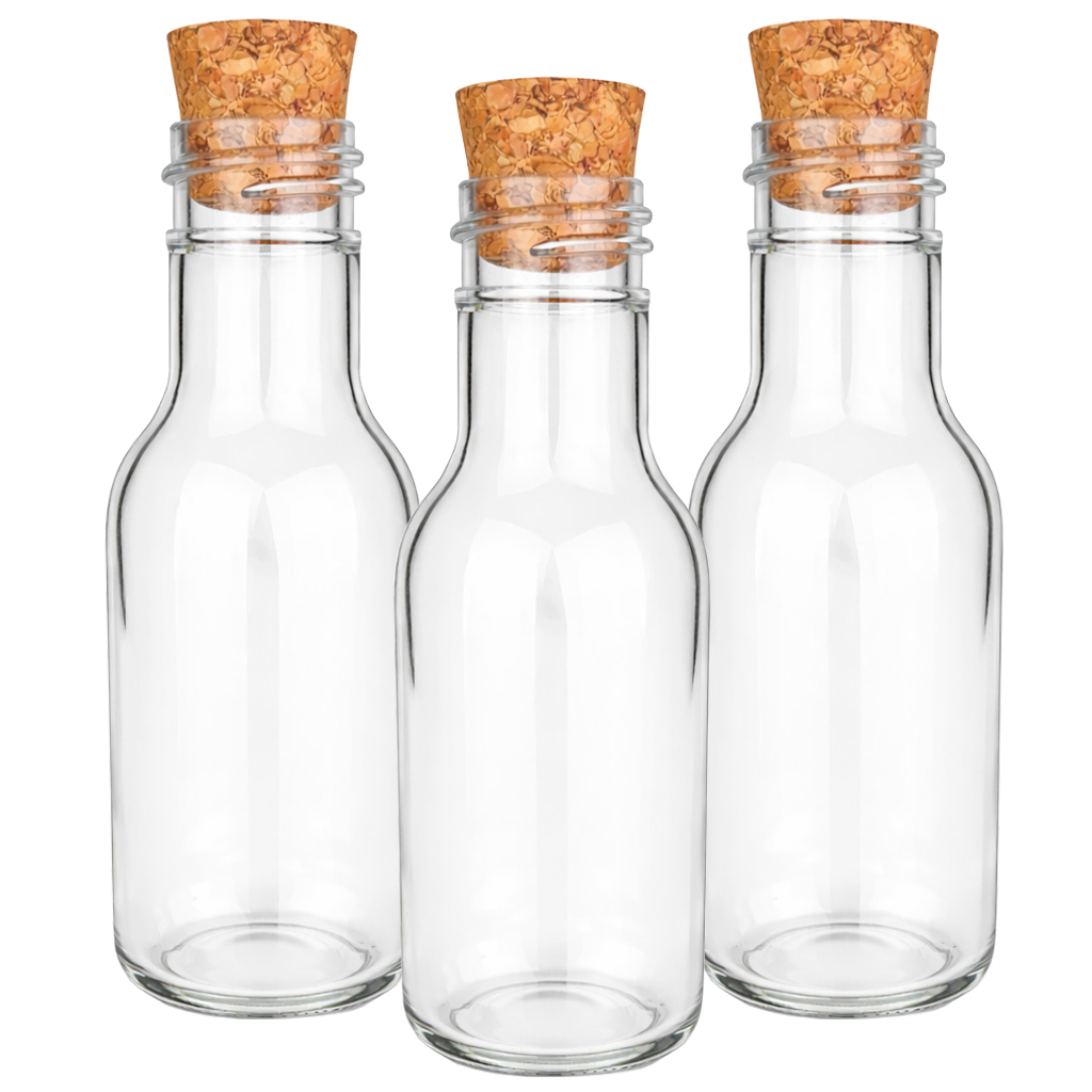 100 - Mini Frascos Plásticos 50ml Com Tampas De Rolha