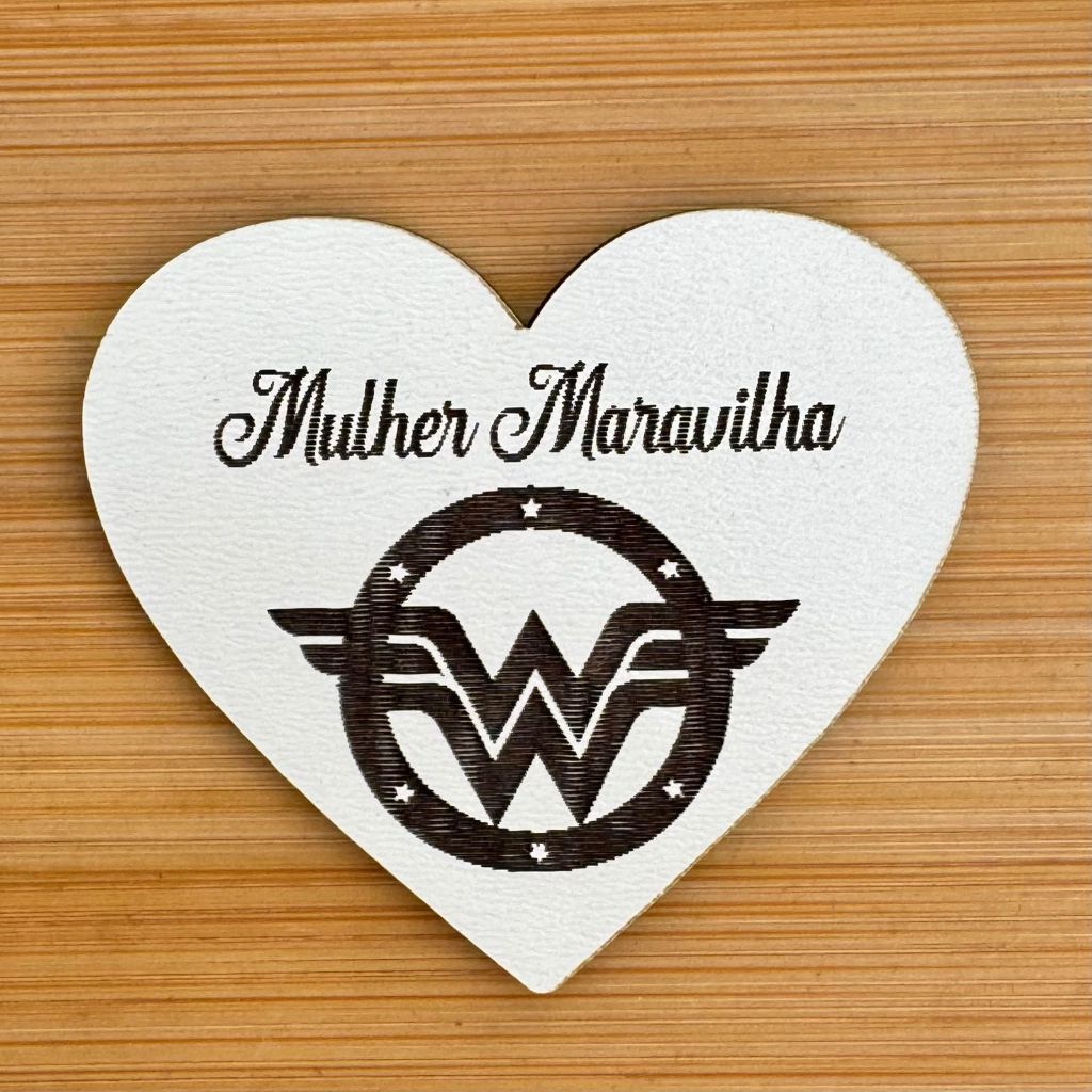 Kit Imãs Mulher Maravilha Dia da Mulher MDF | Lembrancinha Personalizada