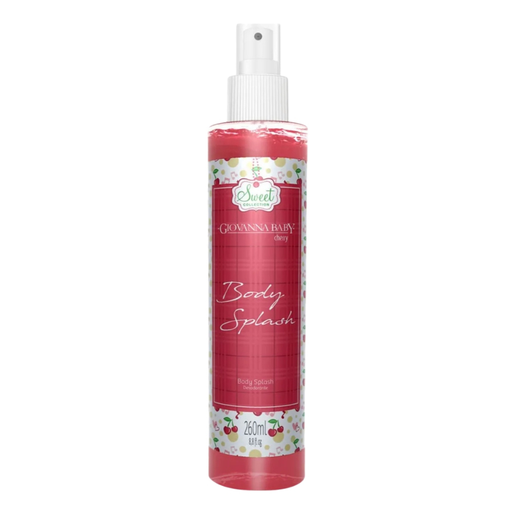 GIOVANNA BABY BODY SPLASH DESOD. CORP. CHERRY 260ML em Oferta na Shopee