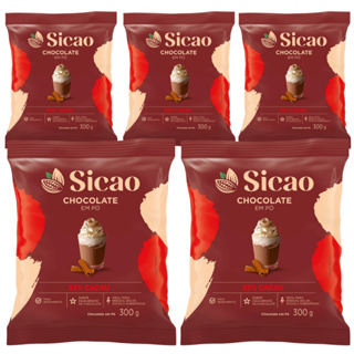 Kit Chocolate em Pó Sicao 33% Cacau 300g Cada Confeitaria Kit de 2, 3 4 e 5 Unidades em Oferta na Shopee