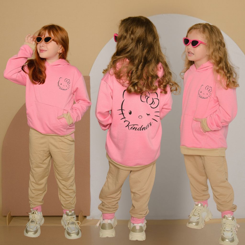 Conjunto Feminino Infantil Menina Lançamento Moletinho Meia Estação Veste Do 2 Ao 12 Anos