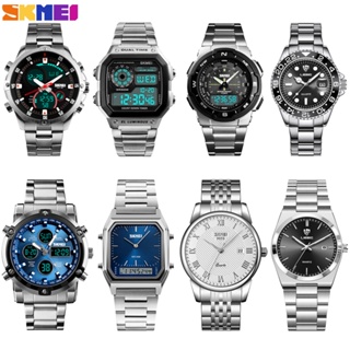 SKMEI Relógio de quartzo elegante e luxuoso com pulseira de metal Vários estilos à sua escolha em Oferta na Shopee