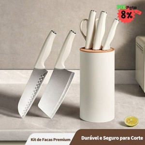 Conjunto de facas de aço inoxidável 5 peças Tesouras profissionais para cozinhas profissionais