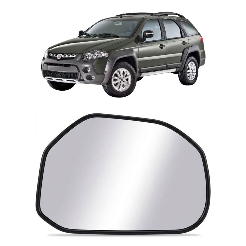 Lente Retrovisor Convexo Palio Weekend Locker 2011 a 2018