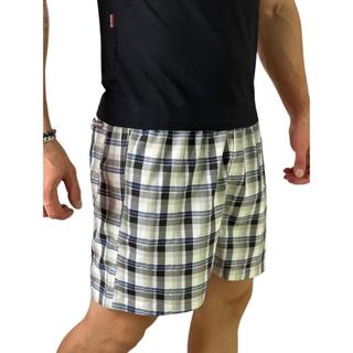 Bermuda Short Masculino Gaz Neutro Poliester Xadrez