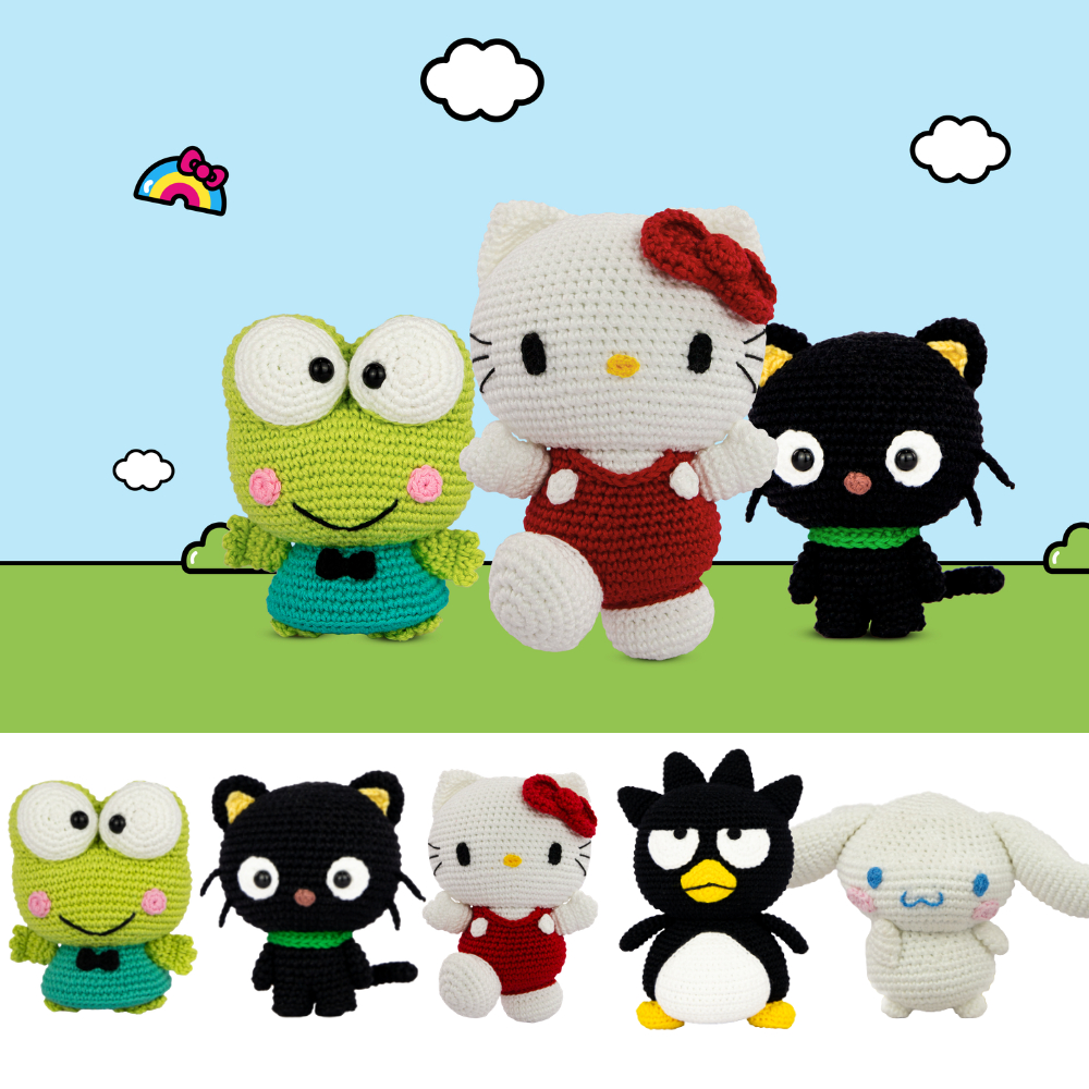 Kit Amigurumi Coleção Hello Kitty And Friends Kids Círculo - Com video e Receita em Oferta na Shopee