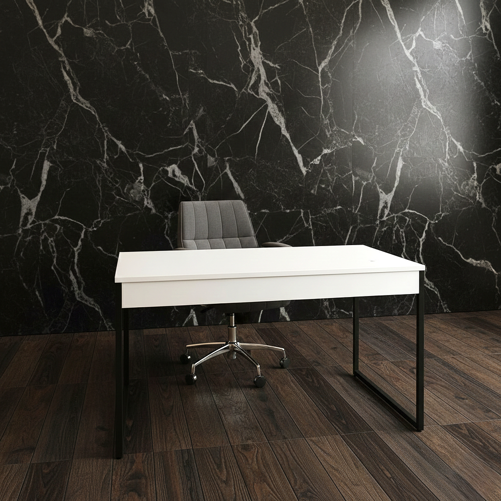 Mesa Escrivaninha 120cm para Escritório - Estilo Industrial — imagem 2 de 2